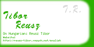 tibor reusz business card